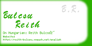 bulcsu reith business card